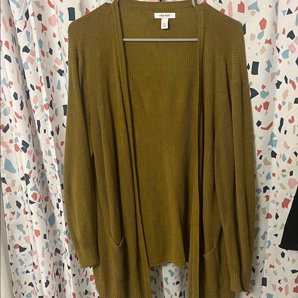 Nine West Women's Cardigan in Olive